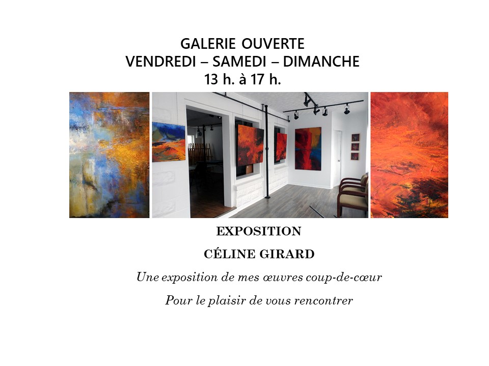 Annonce de l'exposition en cours